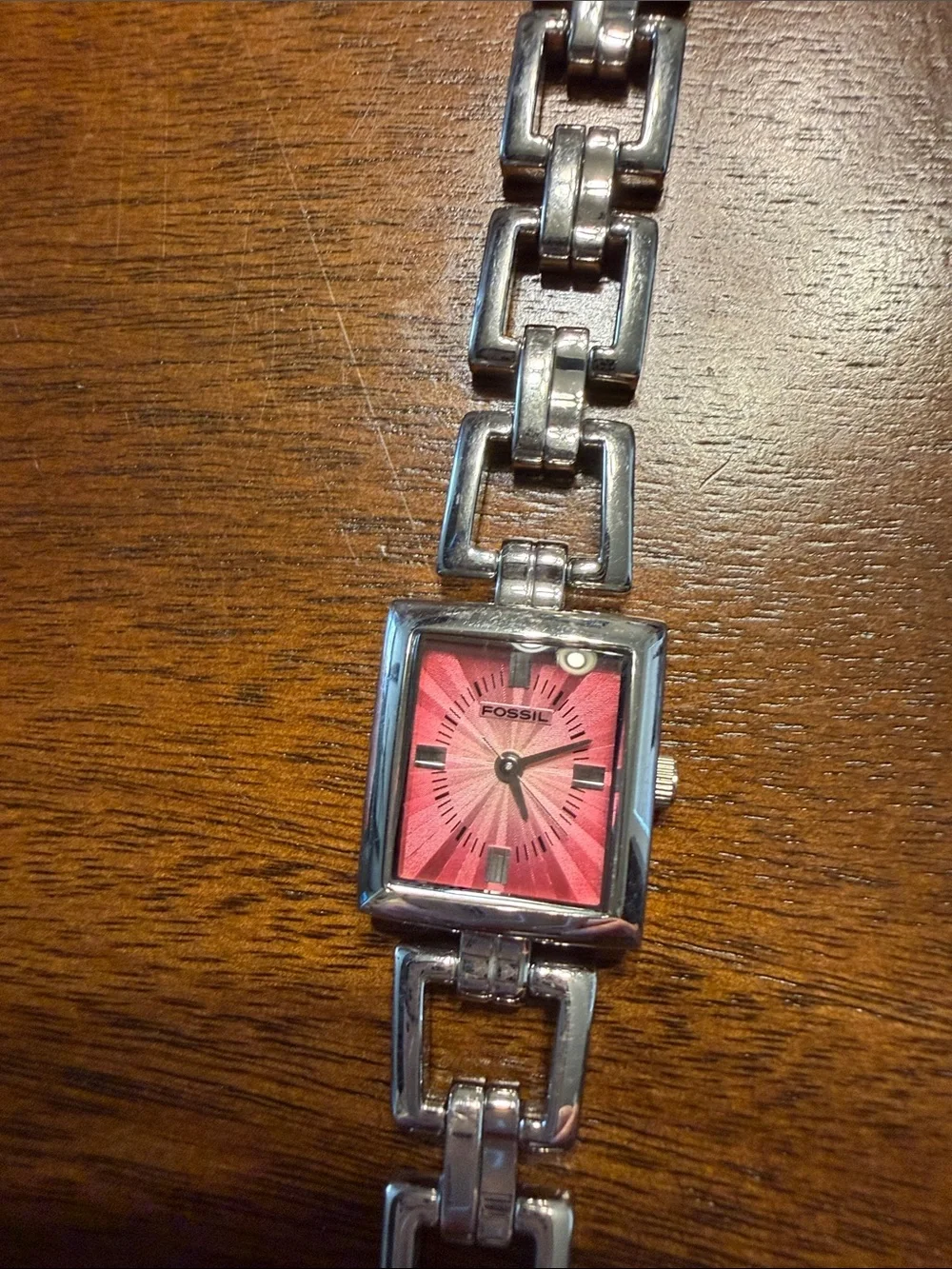 Fossil Women's Silver Bracelet Watches with Multi-Color Dials